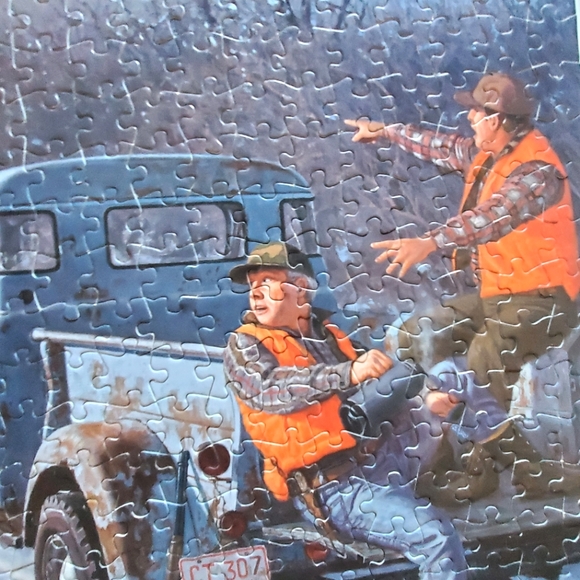 Hayden Lambson's Wildlife 513pc Puzzle "Freshest Tracks We've Seen All Day" - Picture 3 of 11